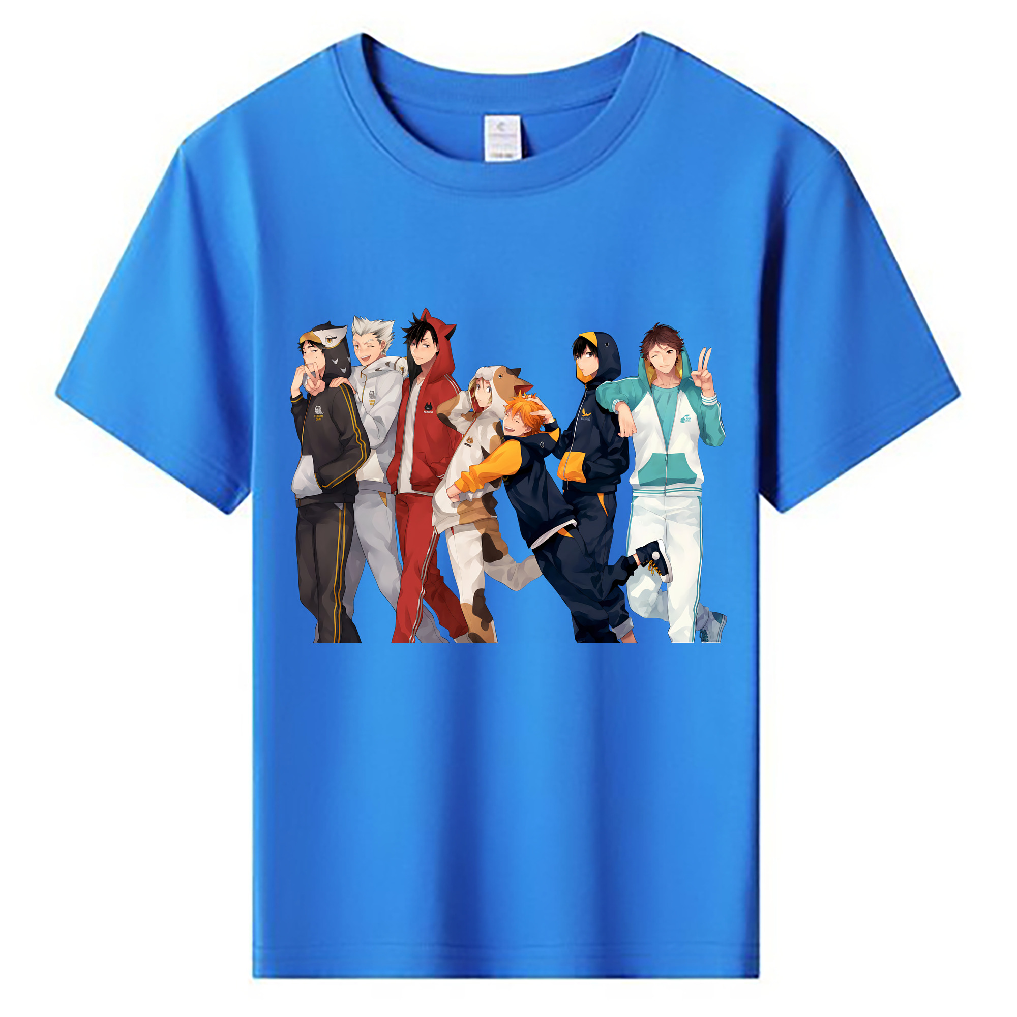 （画像用） ハイキュー!! Haikyu!! 綿100％キッズTシャツ（フロントプリント）